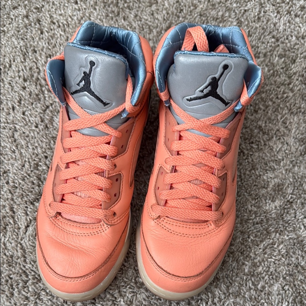 Jordan Kids Sneakers - Coral and Gray